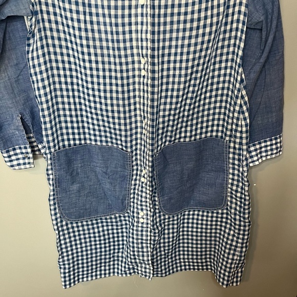 Models Coat x Vintage Blue Gingham Button Down House Dress - Picture 5 of 10